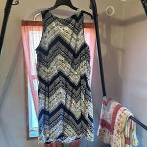 Feathers dress 2x chrome zipper pockets